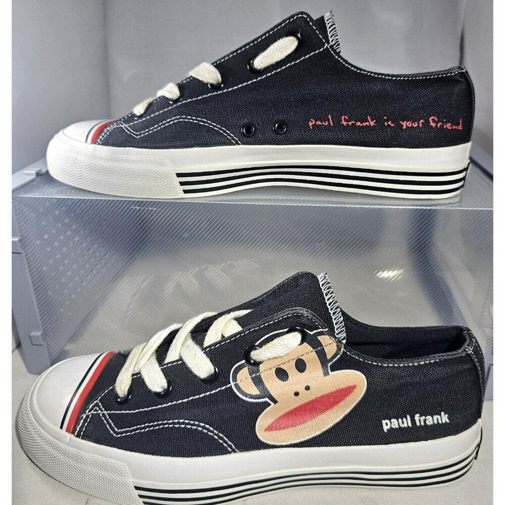 Pro-Keds Julius Zoom Paul Frank Unisex Men's Blk/R/Wh Low Top Shoe Size M7/W 8.5